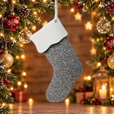 Glitter Stocking Christmas Decoration
