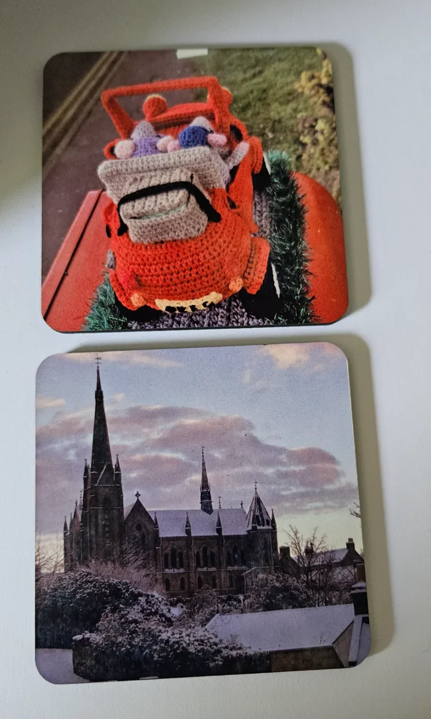 2 x Square Coaster